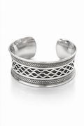 Handcrafted Wave Motif Cuff