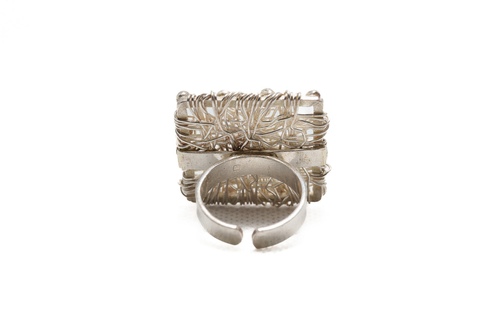 Silver Labyrinth Ring