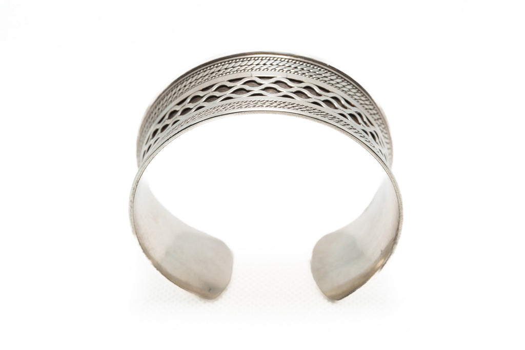 Handcrafted Wave Motif Cuff
