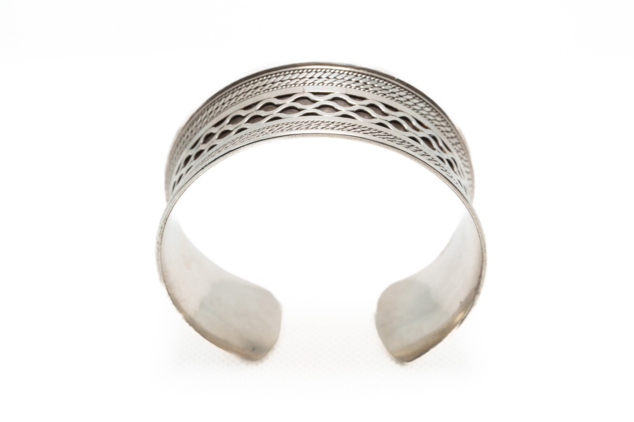 Handcrafted Wave Motif Cuff
