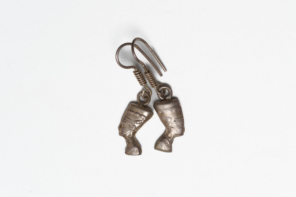 Queen Nefertiti Bust Dangle Earrings