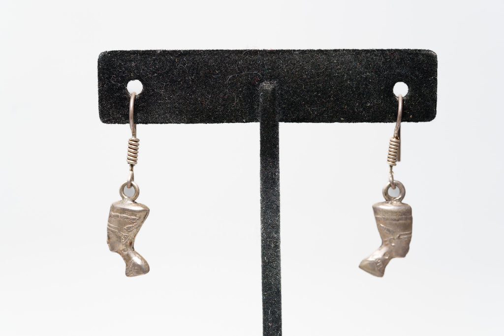 Queen Nefertiti Bust Dangle Earrings