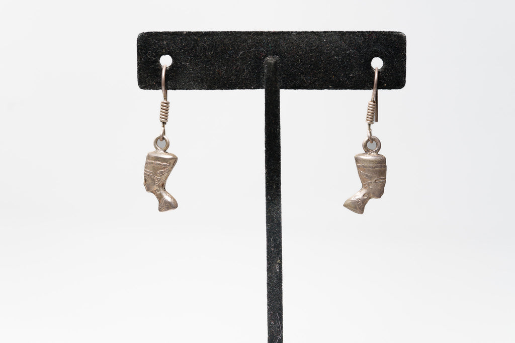 Queen Nefertiti Bust Dangle Earrings