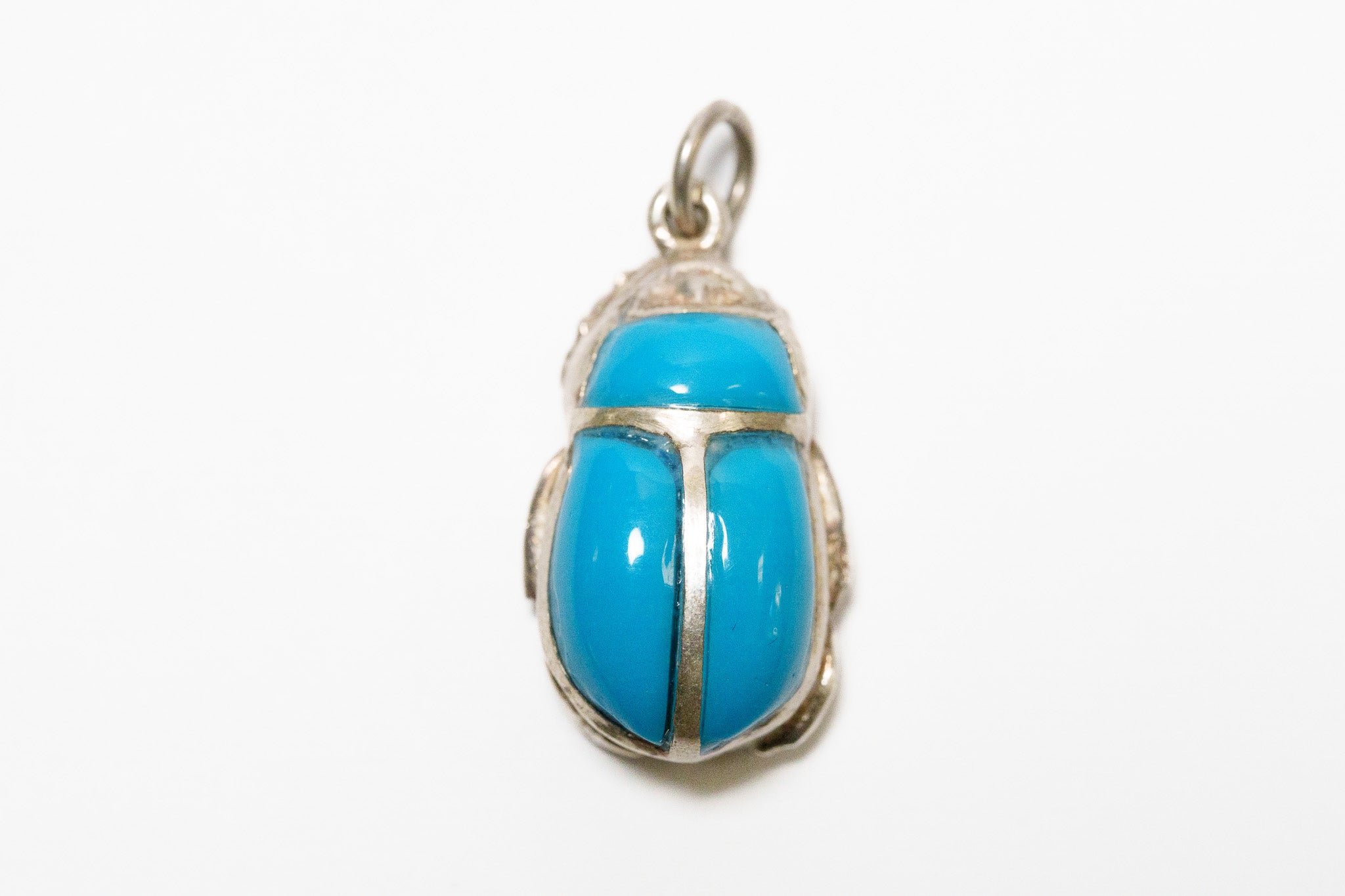 Egyptian Turquoise Scarab Pendant