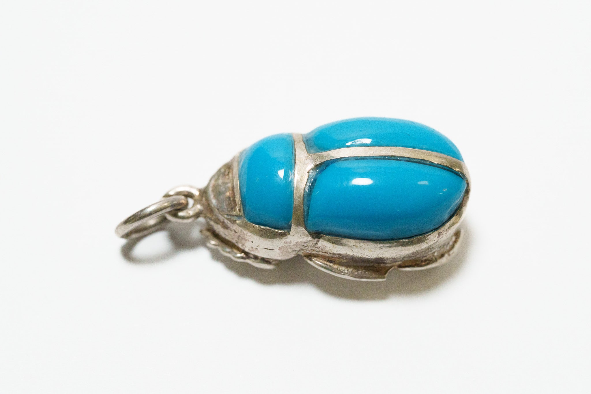 Egyptian Turquoise Scarab Pendant