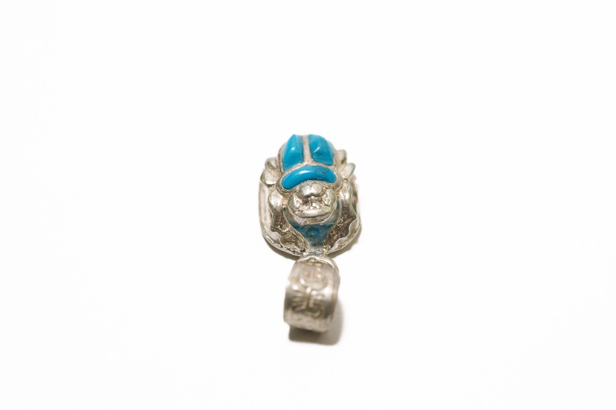 Egyptian Turquoise Scarab Pendant